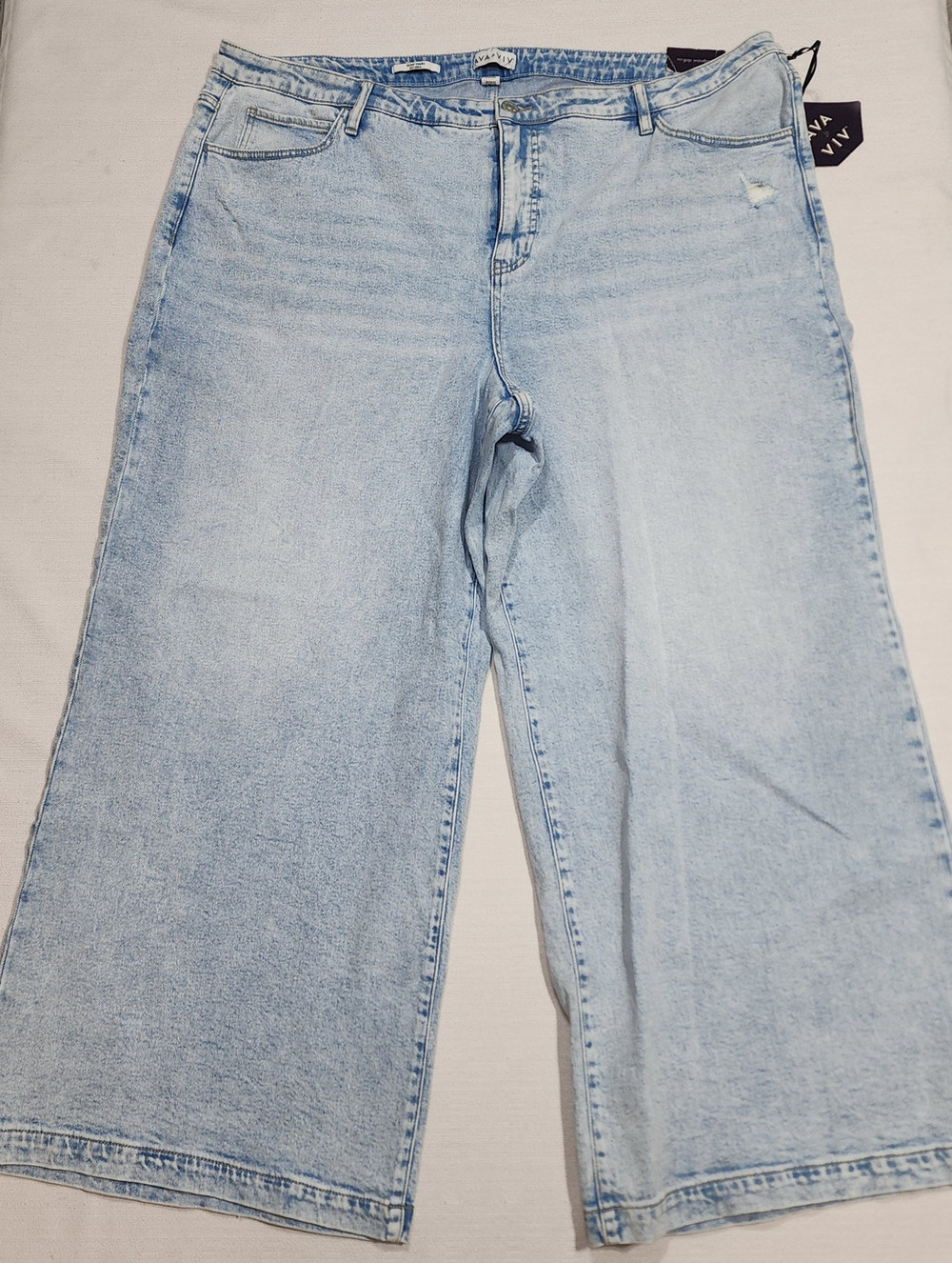 AVA & VIV Women's wide leg high rise lose leg 26 W48''x L44''